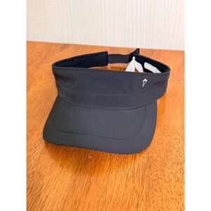 Ivivva Lululemon Black Athletic Running Tennis Visor Adjustable Hat M/L‎ IV9597S